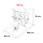 Elektrická motorka SUPERMOTO 24V - čierna